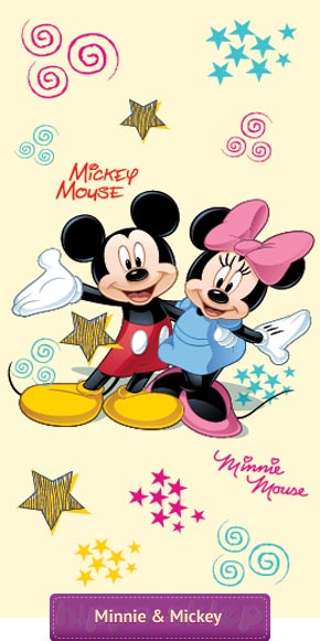 Ręcznik dziecięcy Myszka Minnie i Mickey Disney, Jerry Fabrics