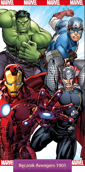 Ręcznik Marvel Avengers 70x140, czerwony