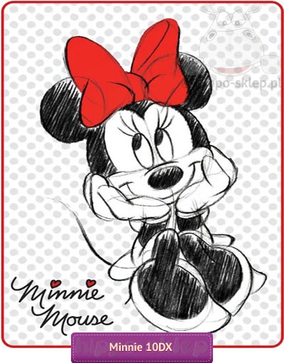 Koc akrylowy Myszka Minnie Retro Disney STC 10B Detexpol 5901685612197