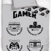 Szara pościel Gamer dla fanów gier komputerowych 160x200 i 150x200