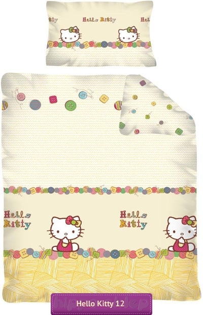 Pościel do łóżeczka Hello Kitty HK 12, Detexpol