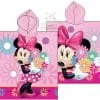 Ponczo dla dzieci z Myszką Minnie Disney różowy