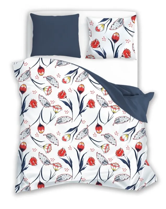 Komplet pościeli z motywem tulipanów Fashion 012 180x200