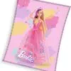 Milutki koc koralowy z Barbie BARB 211030, różowy, 130x170