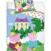 Pościel Świnka Peppa księżniczka i rycerz PP235018, 150x200