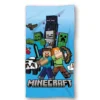 Niebieski ręcznik z postaciami Minecrafta 70x140 cm MNC24-1023C