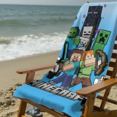 Ręcznik z postaciami z gry Minecraft