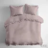 Małżeński komplet pościeli pastelowy róż 200x220+2x70x80