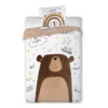 Poszwa i poszewka z dużym niedźwiedziem 140x200+70x80 Lululand 005 Faro