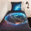Pościel z planetą ziemią w kosmosie 140x180-50x70 Young Collection