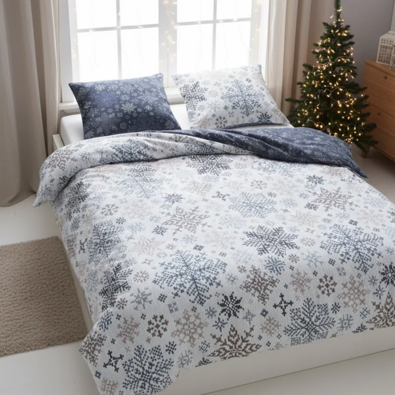 Duża bawełniana pościel zimowa Scandic 77 200x220 cm