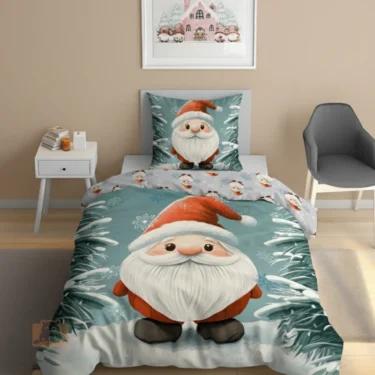 Pościel świąteczna z Mikołajem