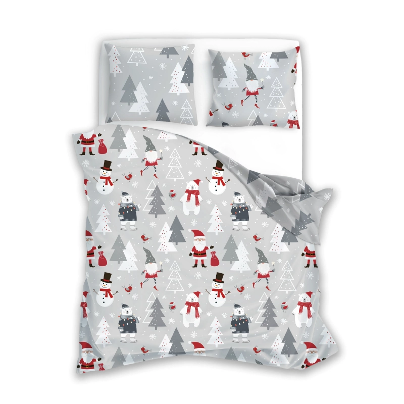 Komplet pościeli świąteczni bohaterowie Scandic 79 160x200 2x70x80 5904541933436