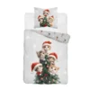 Pościel kotki na choince 5867 160x200 + 70x80 cm 5904708967984