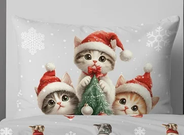 Poszewka na poduszkę kotki na choince