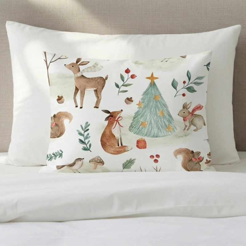 Poszewka leśne zwierzątka motyw świat 50x60 cm 043